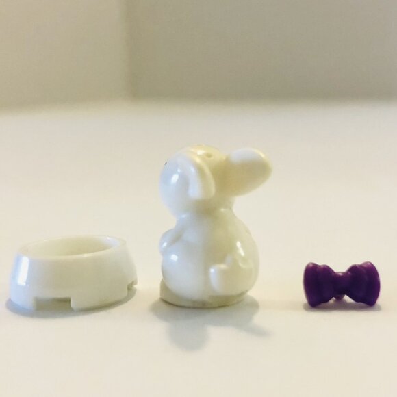Lego Minifigures Lot Girl Pink Wand Friends Bunny Rabbit Dog Food Pet Dish - Picture 8 of 10